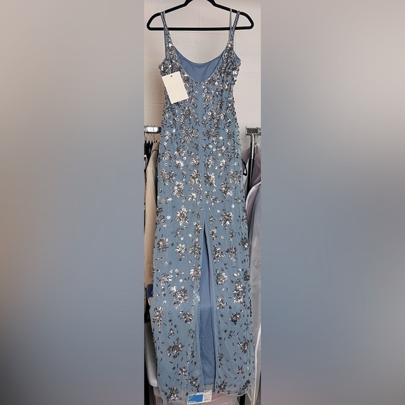 Mac Duggal 5477 Floral Embellished Scoop Neck Evening Gown - Picture 4 of 12